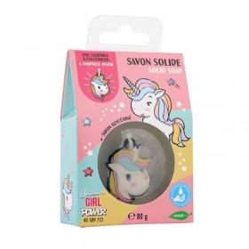 UNICORN JABÓN GLICERINA 80G CON JUGUETE GB