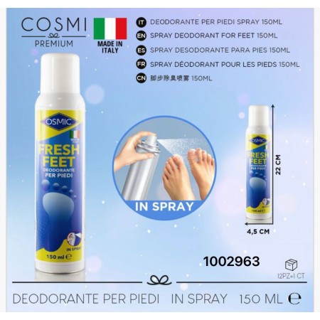 COSMI PREMIUM SPRAY DESODORANTE PARA PIES 150ML