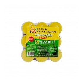 VELAS TE CON CITRONELA 18 PZ