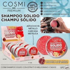 SHAMPOO SOLIDO DE GRANADA REFRESCANTE Y DURARERO 55 G