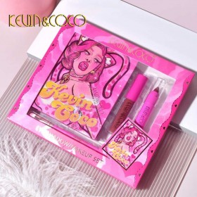 KIT COSMETICA DAMAS GATA MALA PALETA LABIAL SOMBRAS  PEQUEÑO