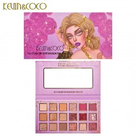 PALETA DE SOMBRAS RUBIA 18 COLORES PEQUEÑO