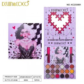 SOMBRA DE OJOS DIVA DESLUMBRANTE MEDIANA KIT CON LABIALES